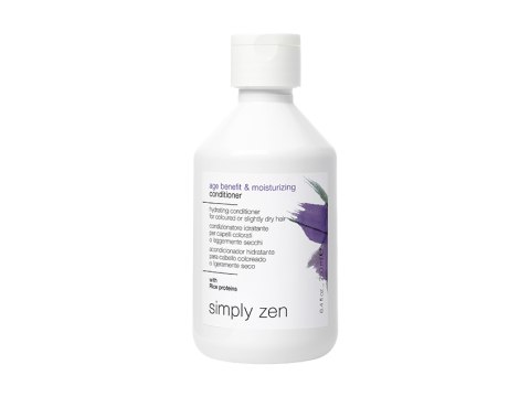 SIMPLY ZEN AGE BENEFIT & MOISTURIZING CONDITIONER Drėkinantis Kondicionierius Sausiems ir Normaliems Plaukams, 250 ml